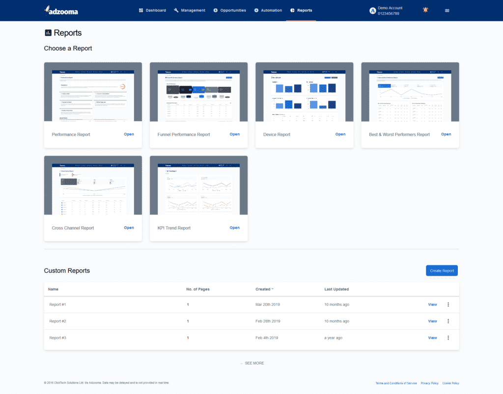 Adzooma Reporting Suite